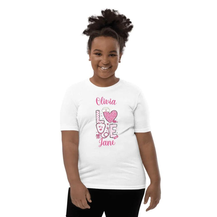 Custom Valentine Nurse T-Shirt - ARTFULANE