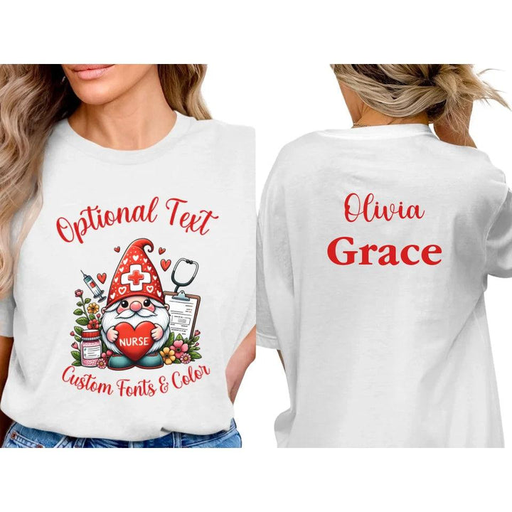 Custom Valentine Nurse T-Shirt - ARTFULANE