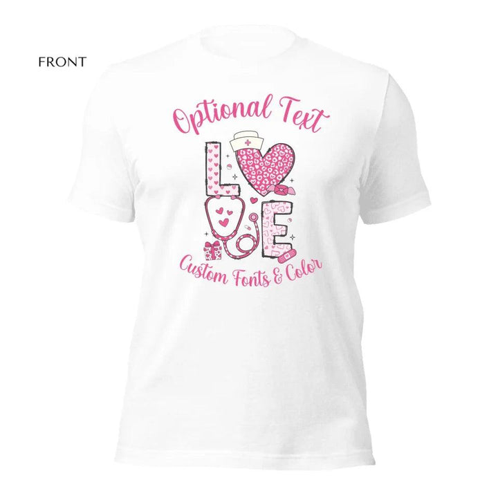 Custom Valentine Nurse T-Shirt - ARTFULANE