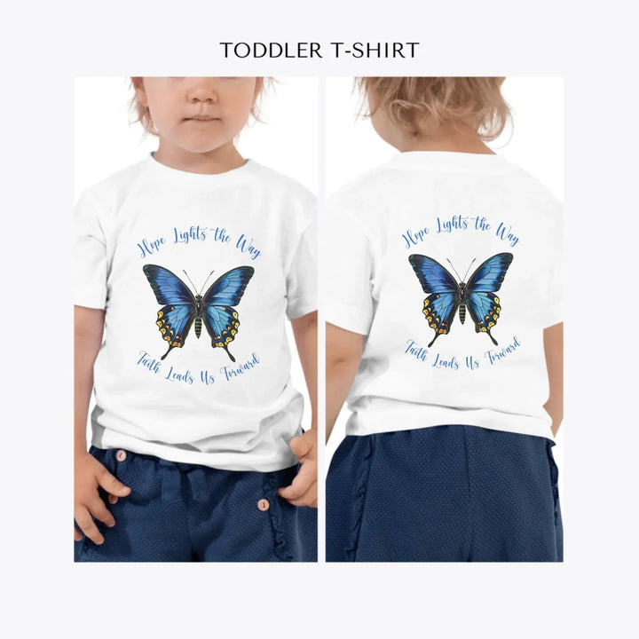 Vintage-Blue-Butterflies-custom-toddler-t-shirt-artfulane