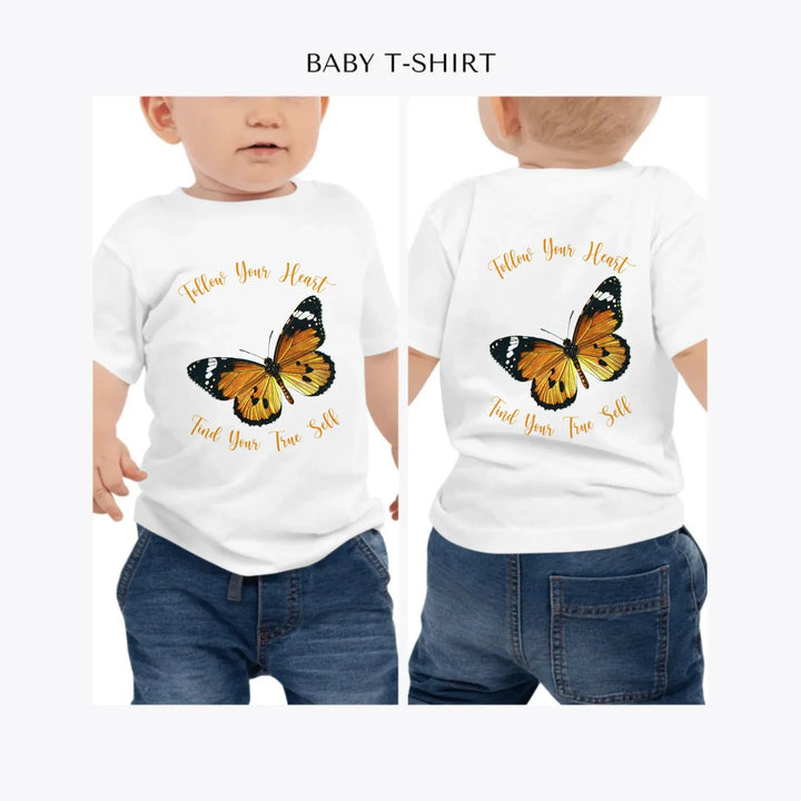 Vintage-Butterflies-personalized-baby-t-shirt-artfulane