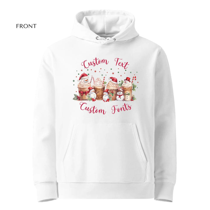 Custom Vintage Christmas Snowman Coffee Sweatshirt & Hoodie - ART-SWH199