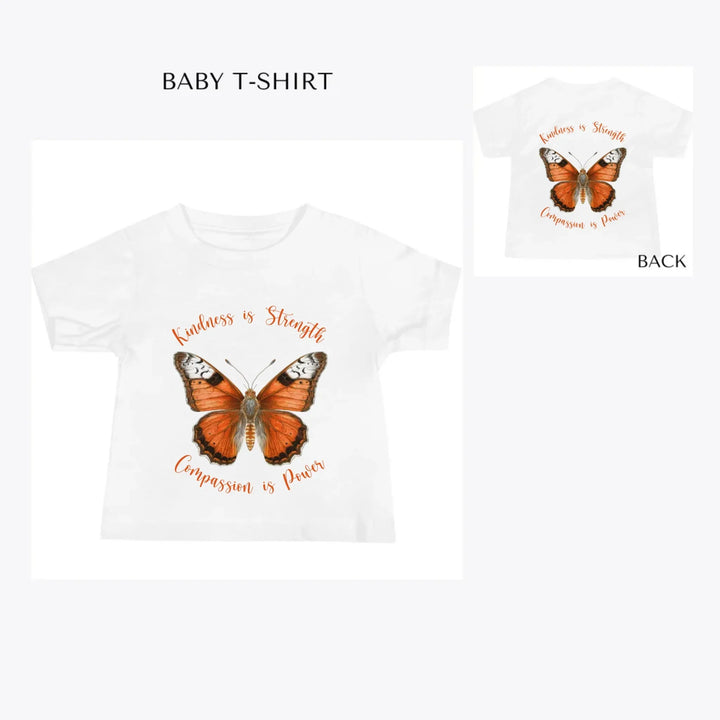 Vintage-Orange-Butterflies-custom-baby-t-shirt-artfulane