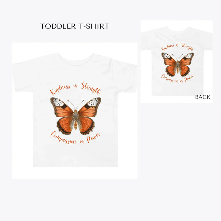 Vintage-Orange-Butterflies-toddler-custom-t-shirt-artfulane