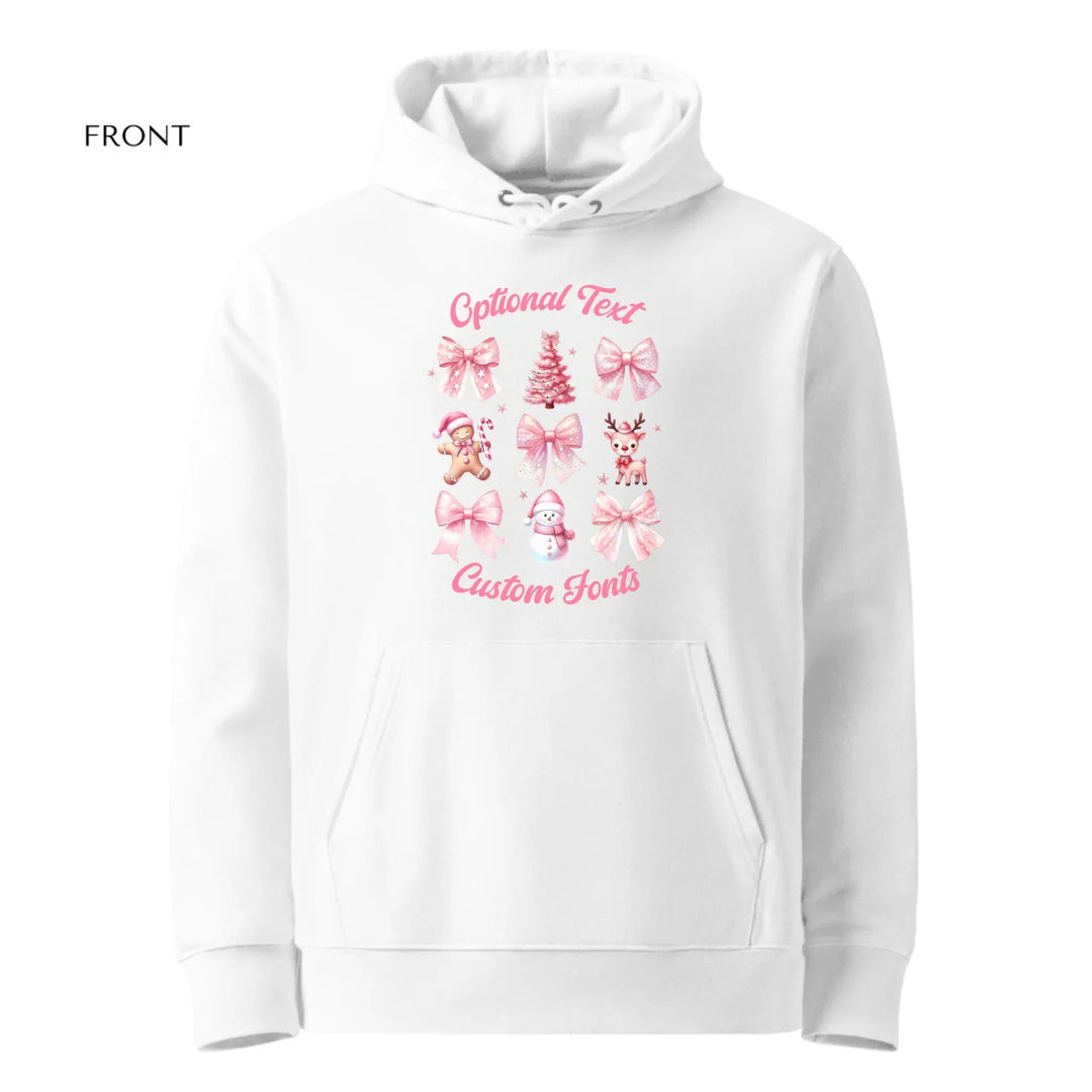Custom Vintage Pink Coquette Christmas Sweatshirt & Hoodie - ART-SWH201