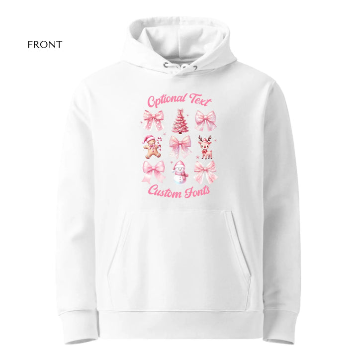 Custom Vintage Pink Coquette Christmas Sweatshirt & Hoodie - ART-SWH201