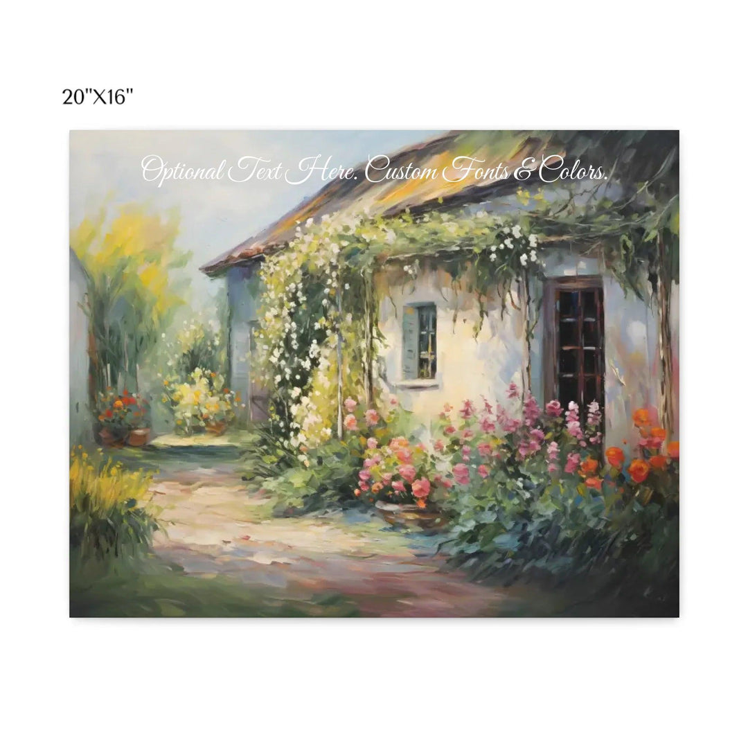 Custom Wall Art - Charming Cottage - ARTFULANE