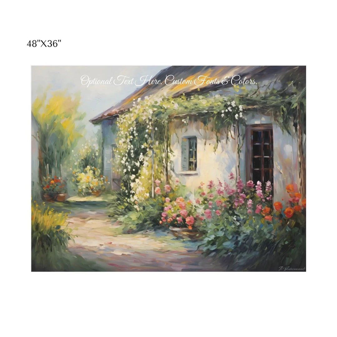 Custom Wall Art - Charming Cottage - ARTFULANE