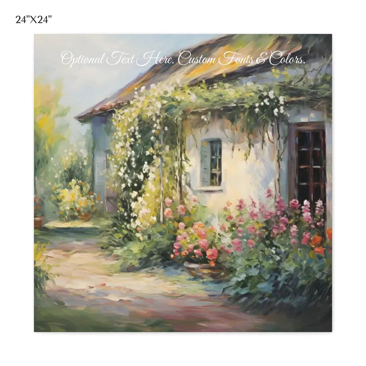 Custom Wall Art - Charming Cottage - ARTFULANE