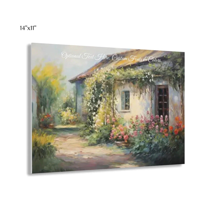 Custom Wall Art - Charming Cottage - ARTFULANE