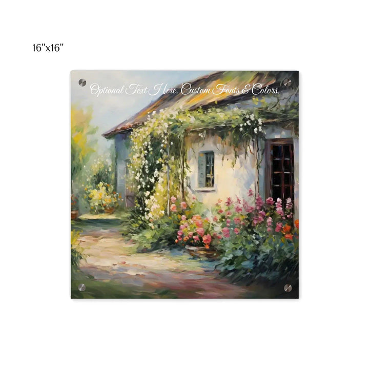 Custom Wall Art - Charming Cottage - ARTFULANE