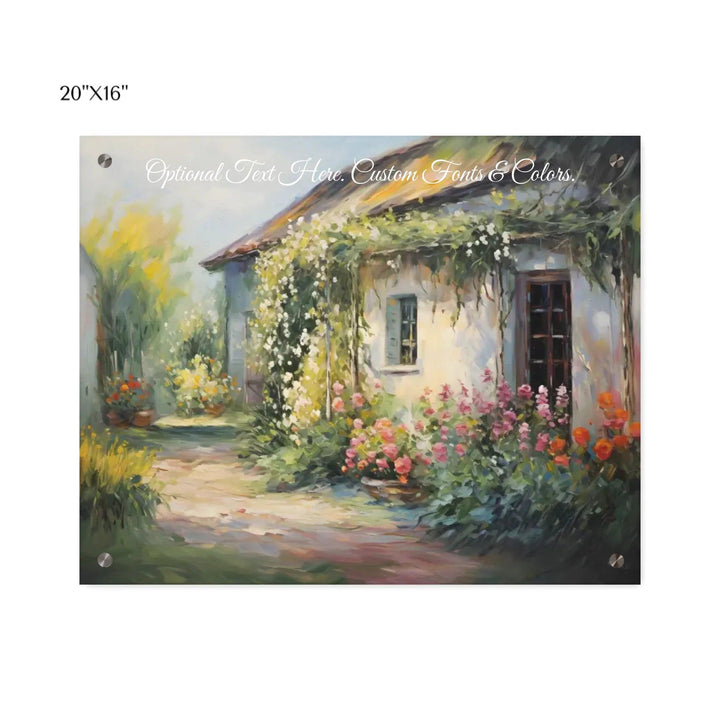 Custom Wall Art - Charming Cottage - ARTFULANE