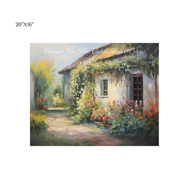 Custom Wall Art - Charming Cottage - ARTFULANE