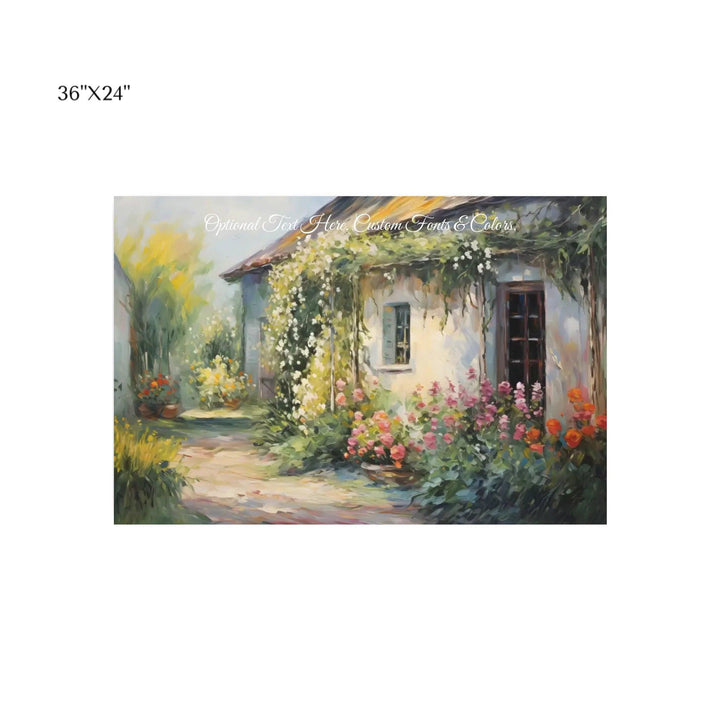 Custom Wall Art - Charming Cottage - ARTFULANE