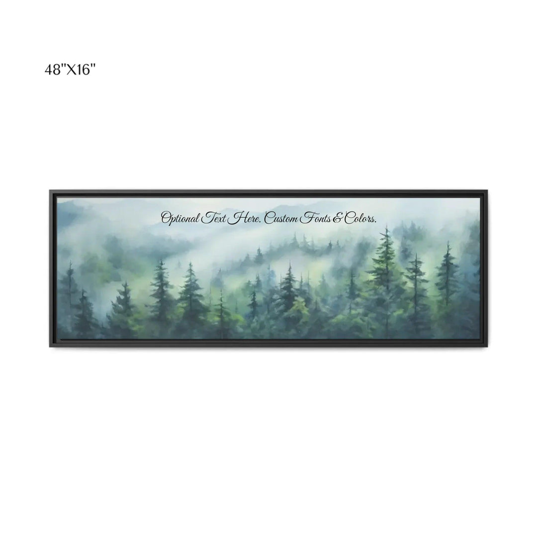 Custom Wall Art - Misty Forest - ARTFULANE