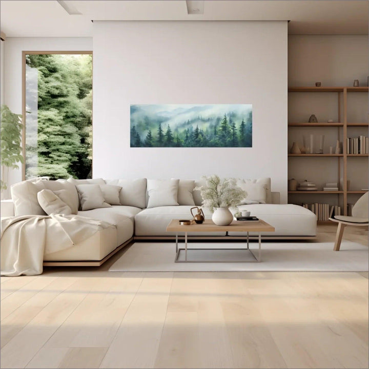 Custom Wall Art - Misty Forest - ARTFULANE