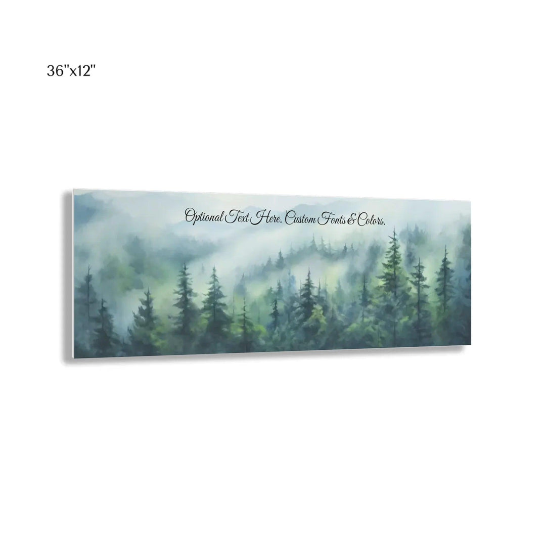 Custom Wall Art - Misty Forest - ARTFULANE