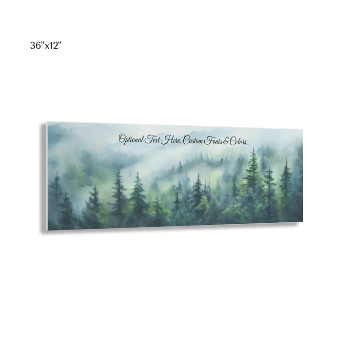 Custom Wall Art - Misty Forest - ARTFULANE