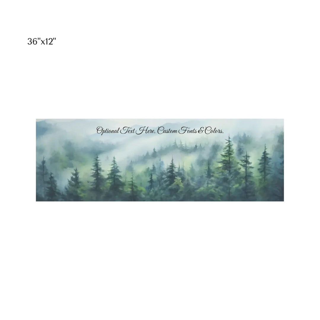 Custom Wall Art - Misty Forest - ARTFULANE
