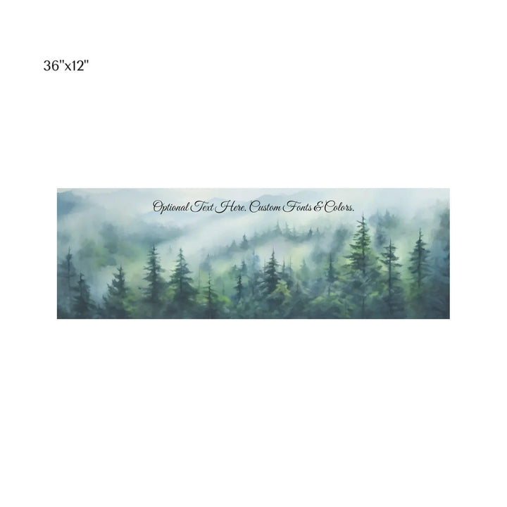 Custom Wall Art - Misty Forest - ARTFULANE