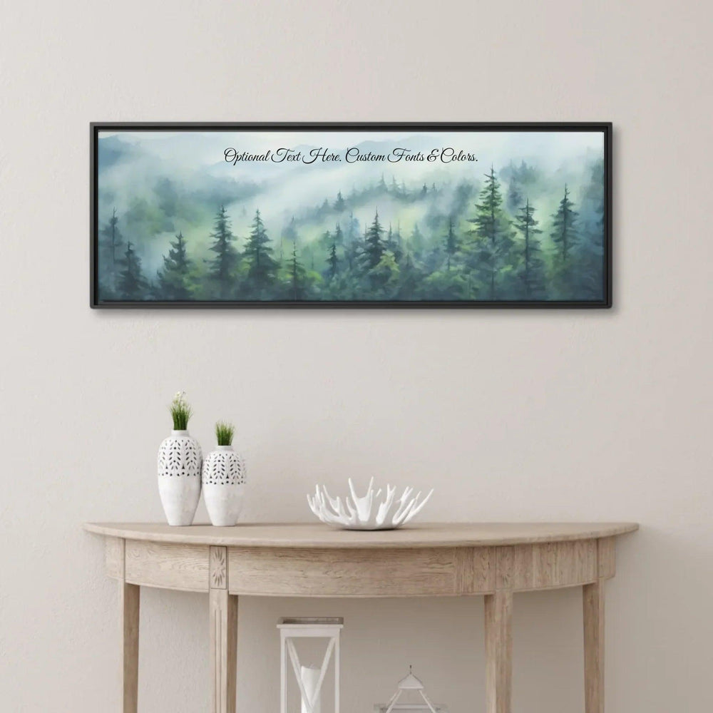 Custom Wall Art - Misty Forest - ARTFULANE