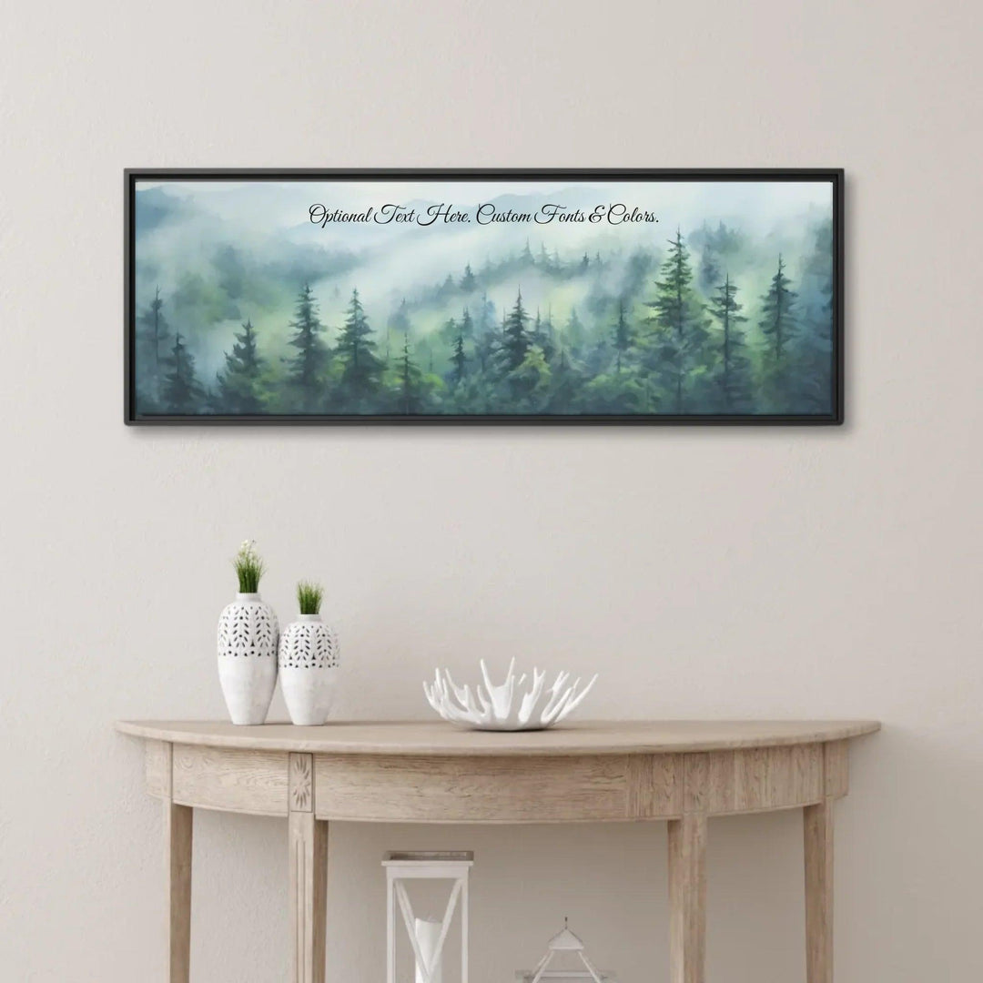 Custom Wall Art - Misty Forest - ARTFULANE