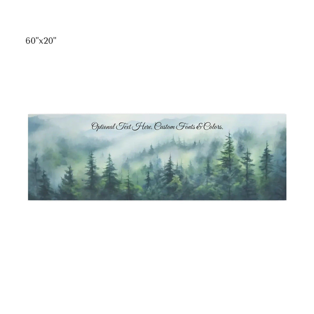 Custom Wall Art - Misty Forest - ARTFULANE