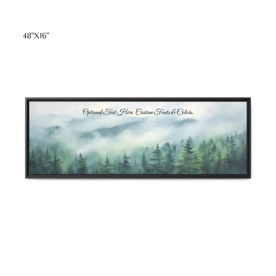 Custom Wall Art - Misty Mountains - ARTFULANE