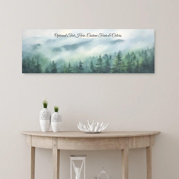 Custom Wall Art - Misty Mountains - ARTFULANE