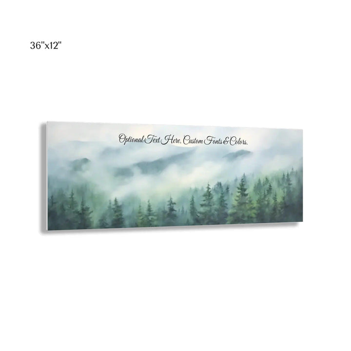 Custom Wall Art - Misty Mountains - ARTFULANE