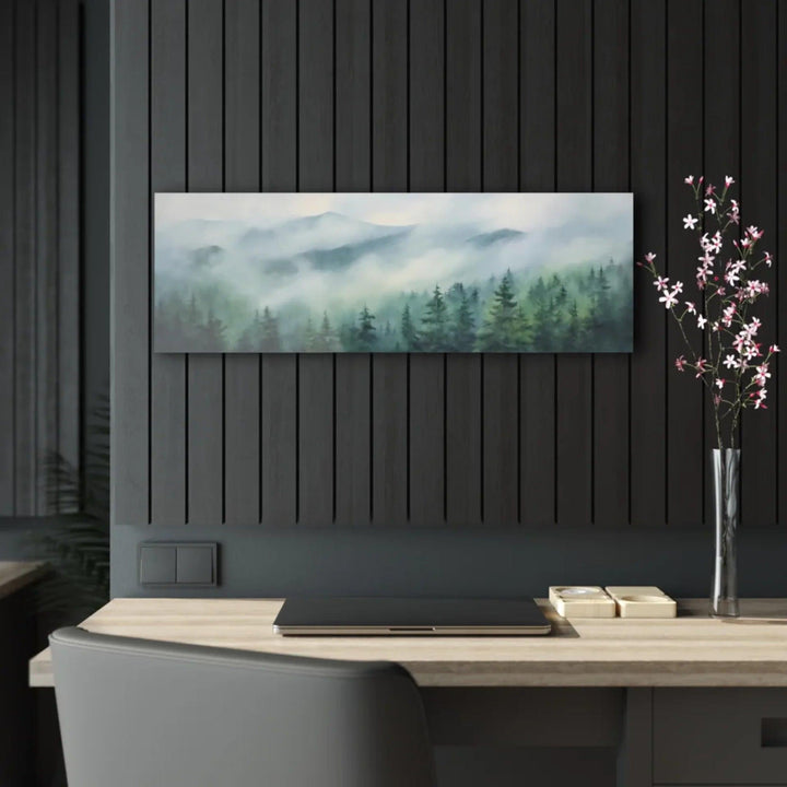 Custom Wall Art - Misty Mountains - ARTFULANE