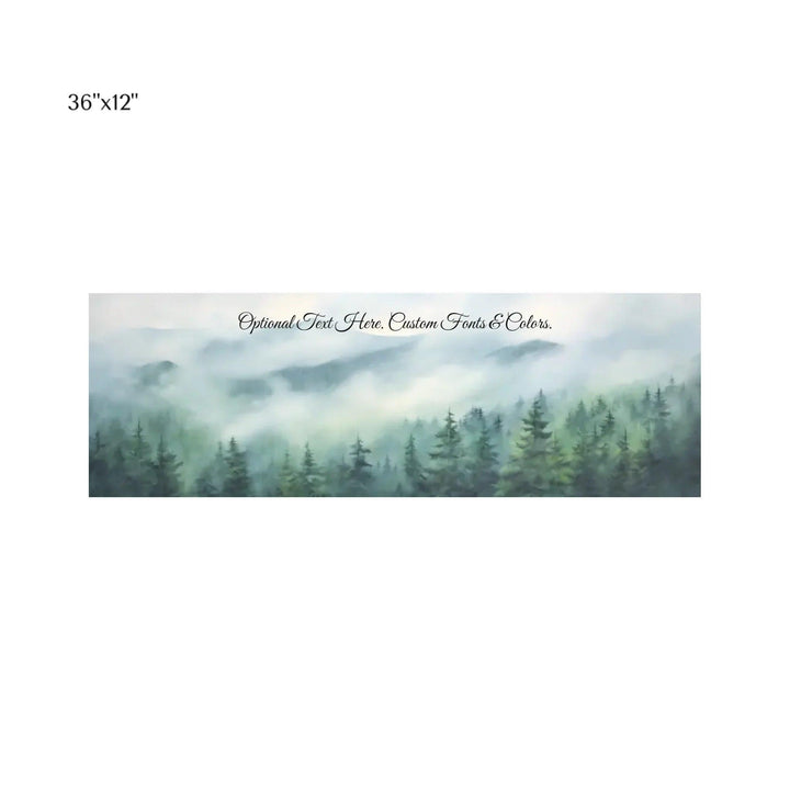 Custom Wall Art - Misty Mountains - ARTFULANE