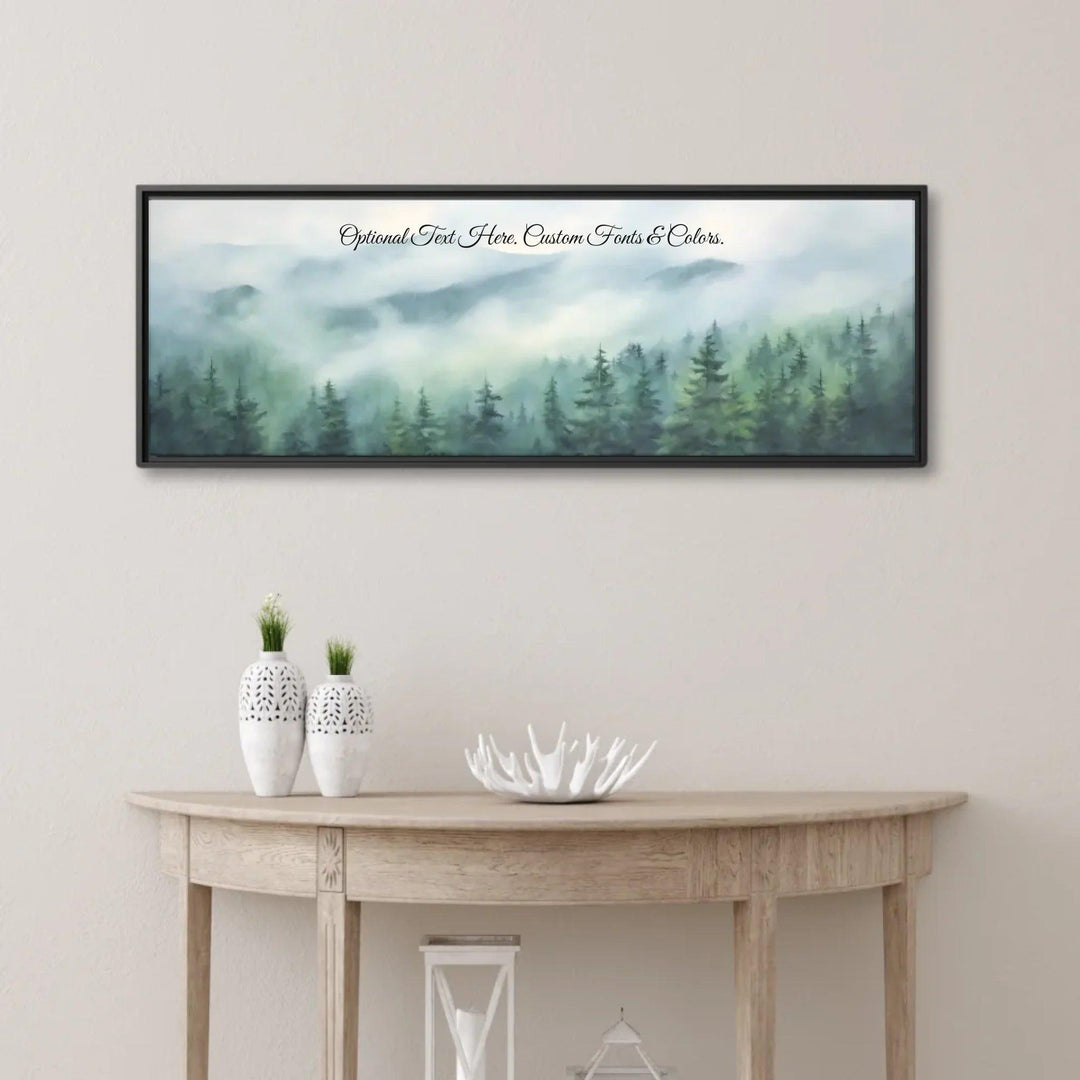 Custom Wall Art - Misty Mountains - ARTFULANE
