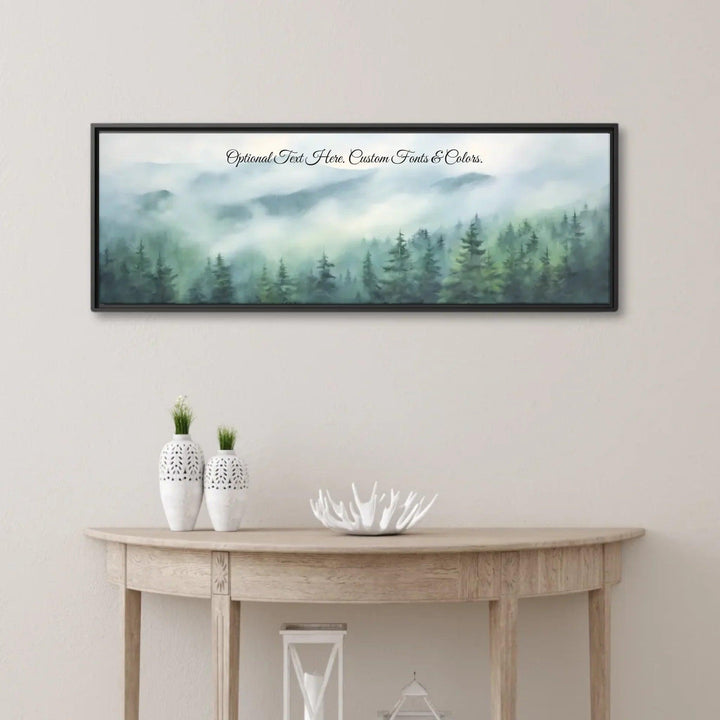 Custom Wall Art - Misty Mountains - ARTFULANE