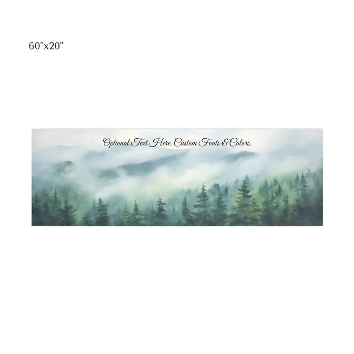 Custom Wall Art - Misty Mountains - ARTFULANE