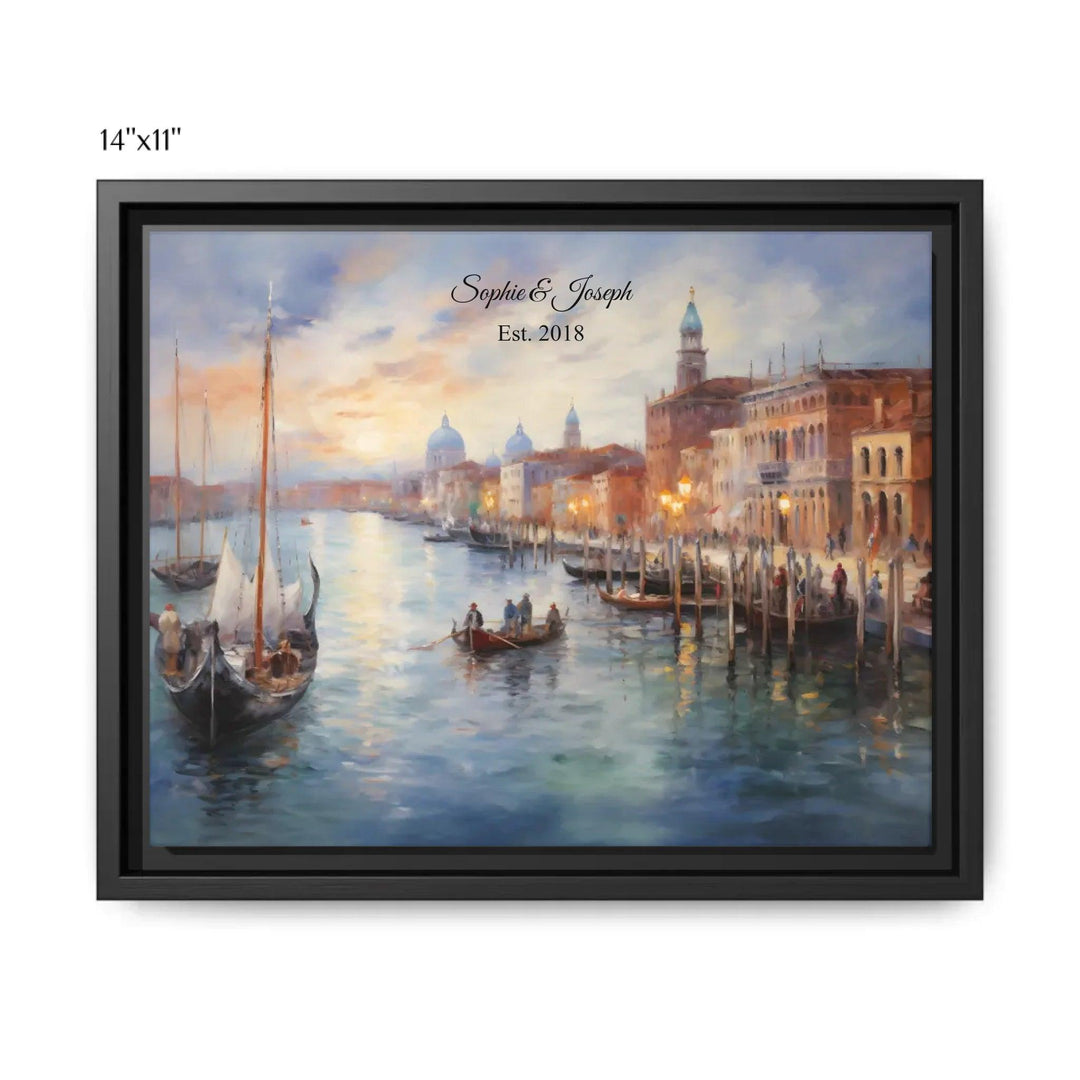 Custom Wall Art - Venice at Sunset Painting - ARTFULANE