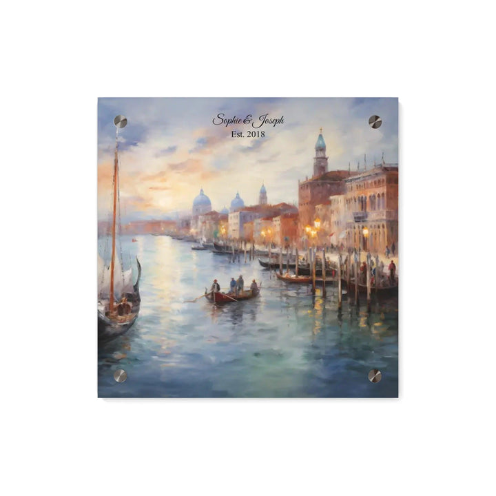 Custom Wall Art - Venice at Sunset Painting - ARTFULANE