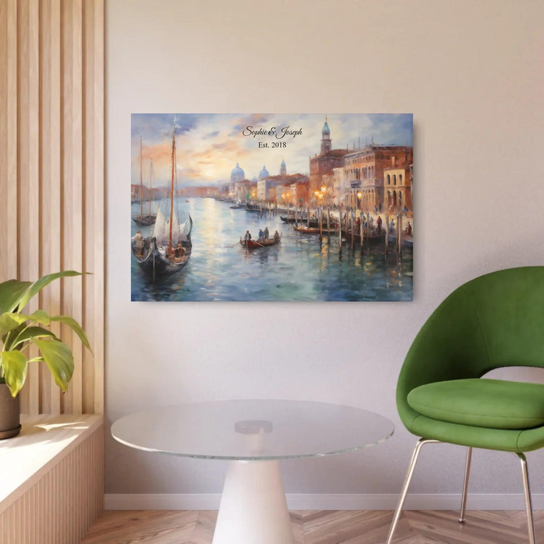 Custom Wall Art - Venice at Sunset Painting - ARTFULANE