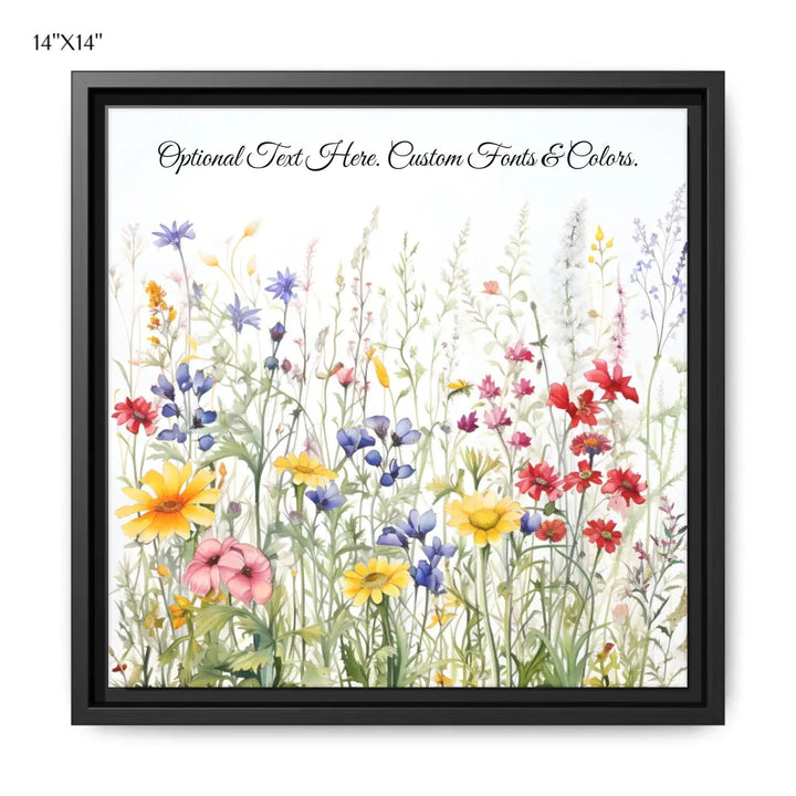 Custom Wall Art - Watercolor Wildflowers - ARTFULANE