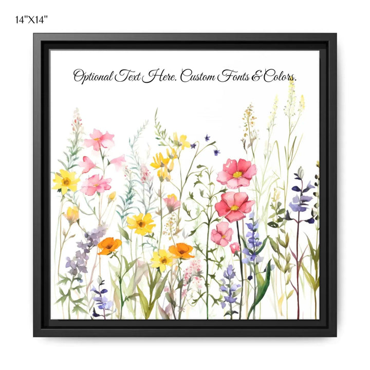 Custom Wall Art - Watercolor Wildflowers - ARTFULANE