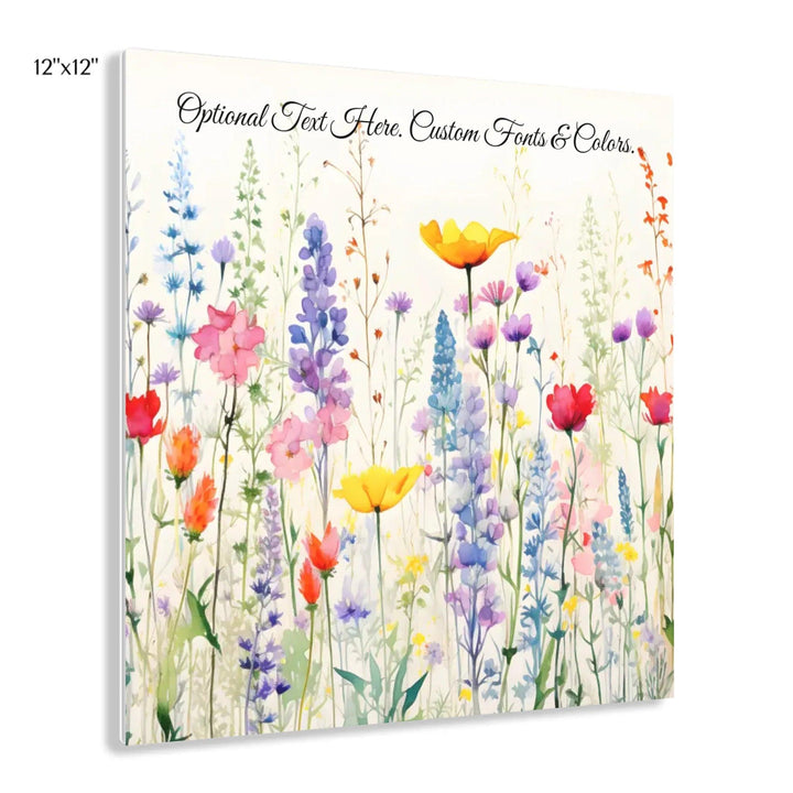 Custom Wall Art - Watercolor Wildflowers - ARTFULANE