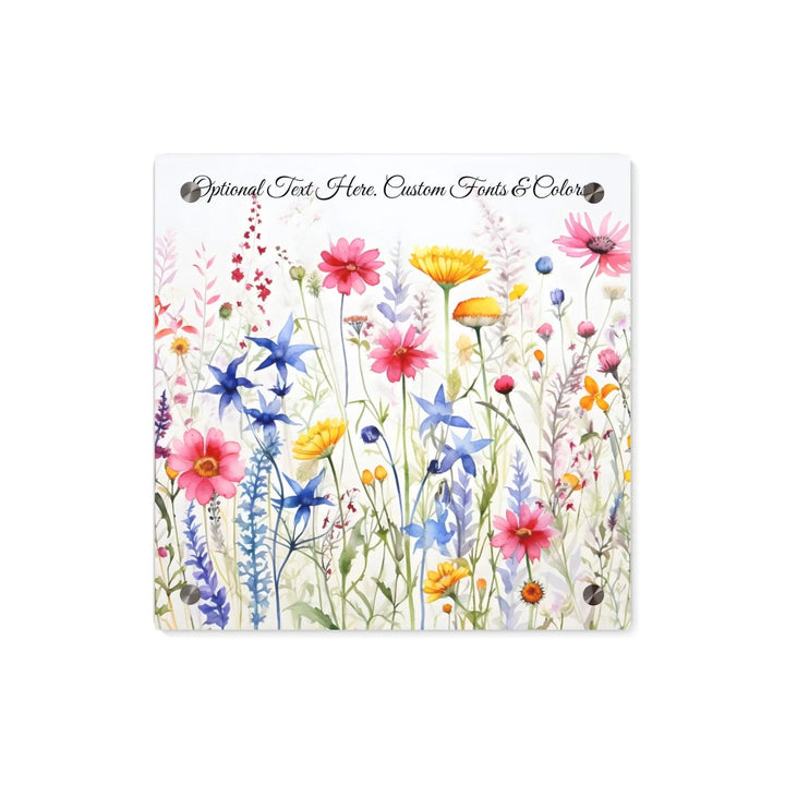 Custom Wall Art - Watercolor Wildflowers - ARTFULANE