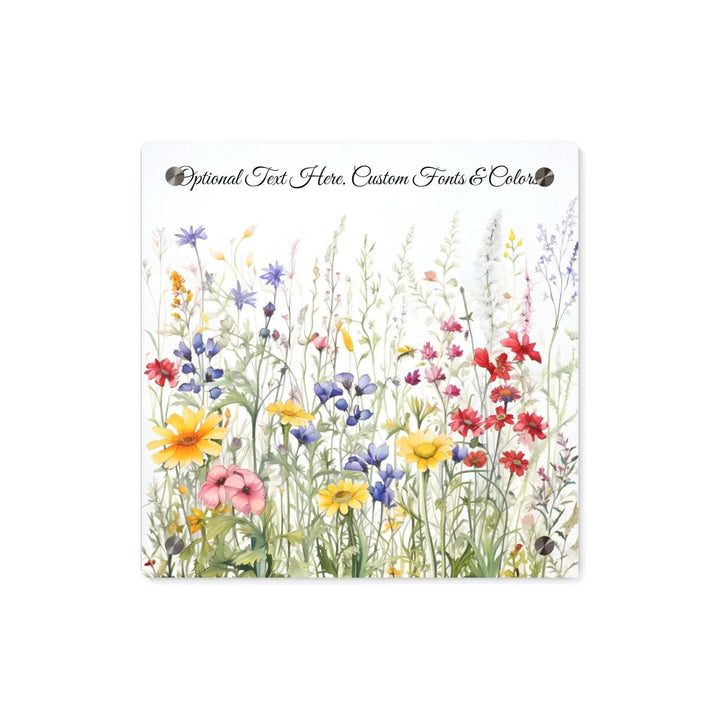 Custom Wall Art - Watercolor Wildflowers - ARTFULANE