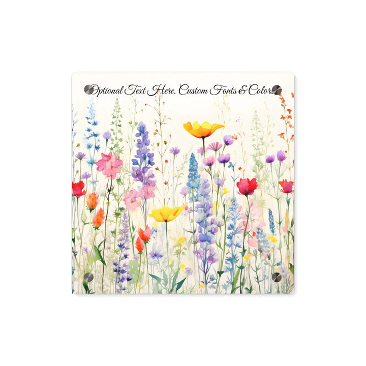 Custom Wall Art - Watercolor Wildflowers - ARTFULANE