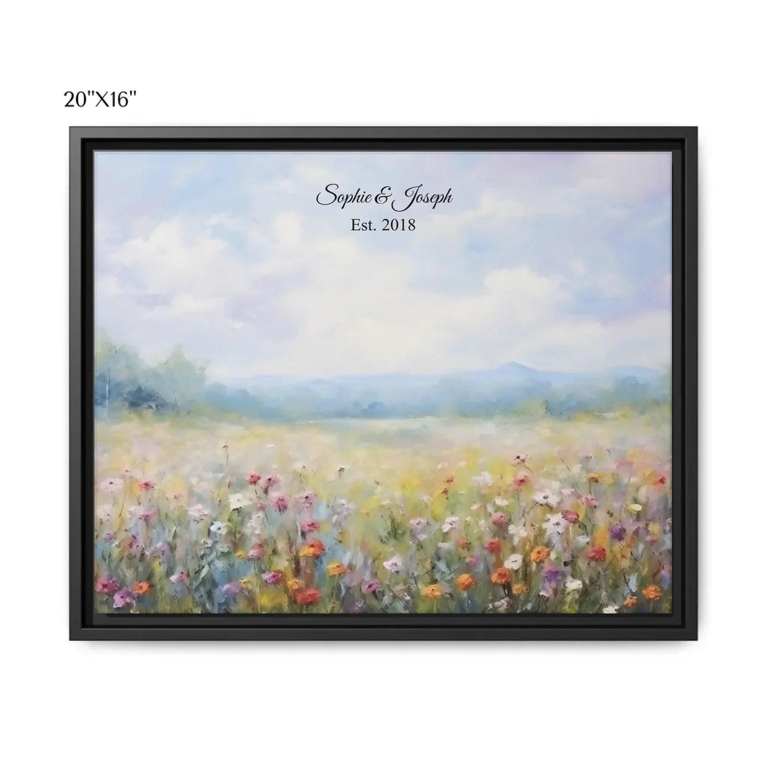 Custom Wall Art - Wildflower Meadow Oil Painting - ARTFULANE