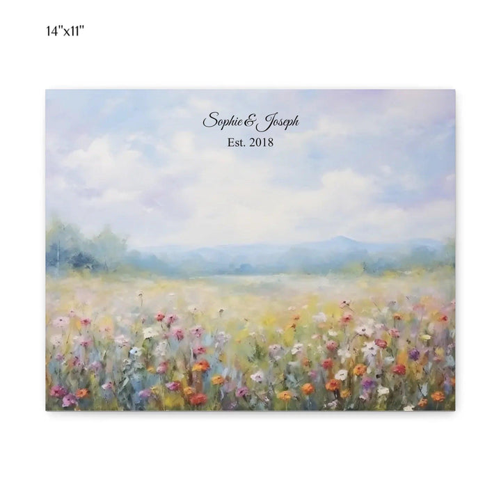 Custom Wall Art - Wildflower Meadow Oil Painting - ARTFULANE
