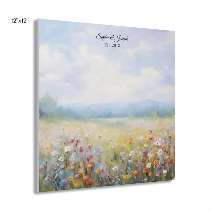 Custom Wall Art - Wildflower Meadow Oil Painting - ARTFULANE