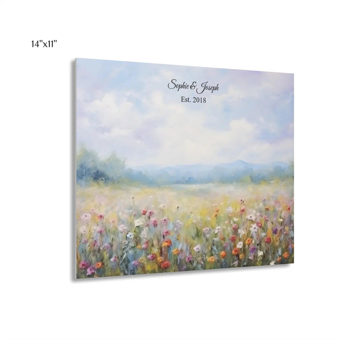 Custom Wall Art - Wildflower Meadow Oil Painting - ARTFULANE