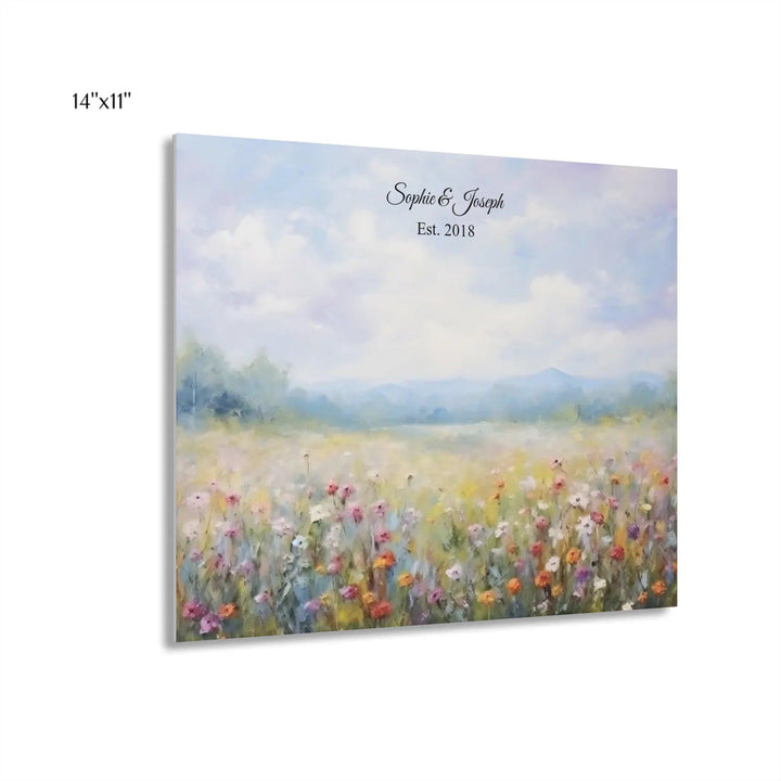 Custom Wall Art - Wildflower Meadow Oil Painting - ARTFULANE