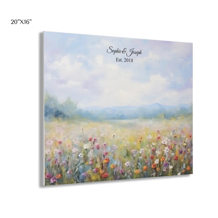 Custom Wall Art - Wildflower Meadow Oil Painting - ARTFULANE